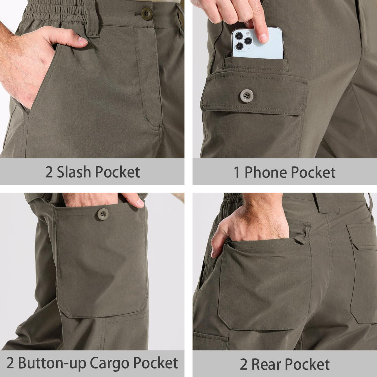LOOGU  Workwear Pants 7 Pockets H30 — Dark Brown
