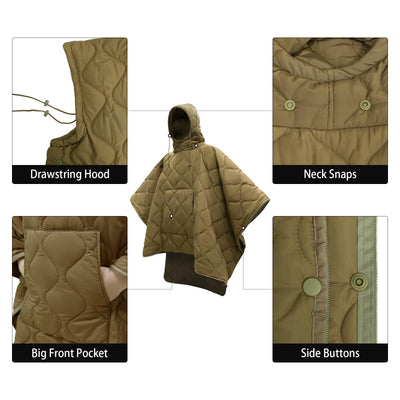 LOOGU Camo Blanket Zipper Insulated Sleeping Bag IP10 — Coyote