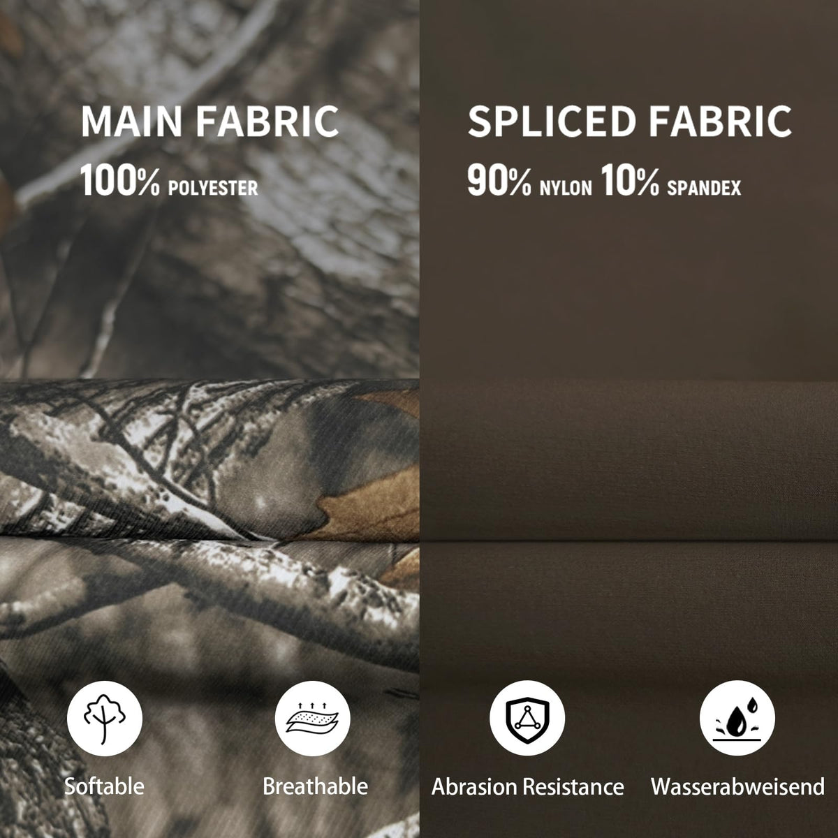 LOOGU Camo Hunting Pants 7 Pockets H70 — Loogu Super Tree Camo Dark Brown