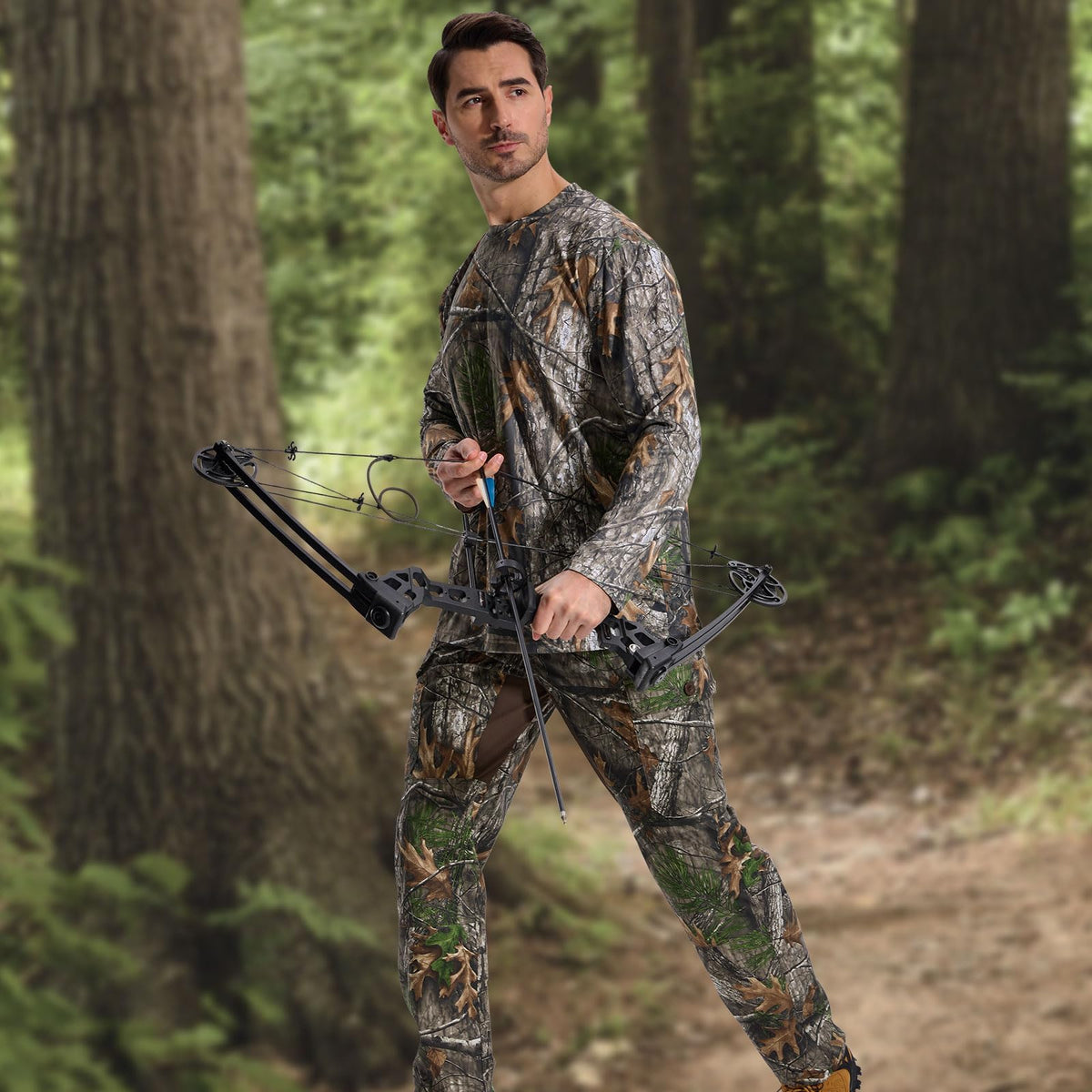 LOOGU Camo Hunting Pants 7 Pockets H70 — Loogu Super Tree Camo Dark Brown