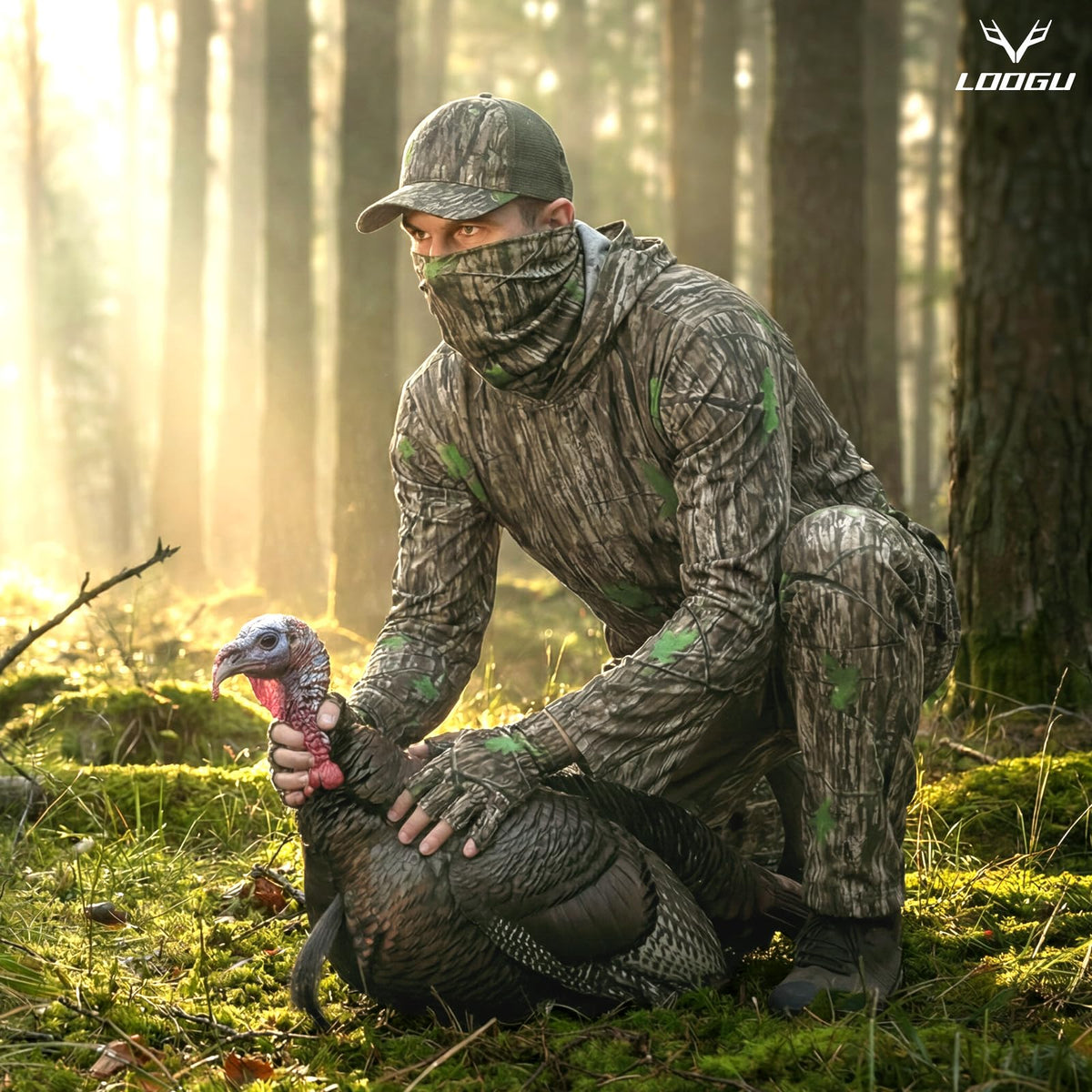 Lightweight Hunting Hoodie T50 — Loogu Ents Green