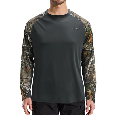 LOOGU Active Lifestyle Fishing Long Sleeve Shirt T33 — Dark Grey,Loogu Super Tree Camo