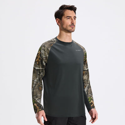 LOOGU Active Lifestyle Fishing Long Sleeve Shirt T33 — Dark Grey,Loogu Super Tree Camo