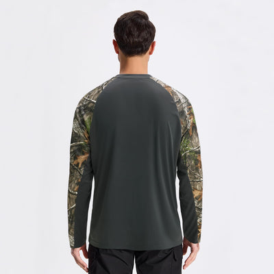 LOOGU Active Lifestyle Fishing Long Sleeve Shirt T33 — Dark Grey,Loogu Super Tree Camo