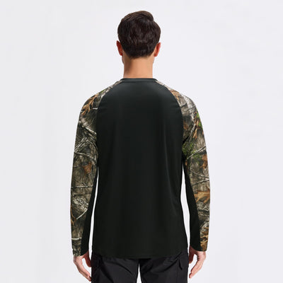 LOOGU Active Lifestyle Fishing Long Sleeve Shirt T33 — Black,Loogu Super Tree Camo