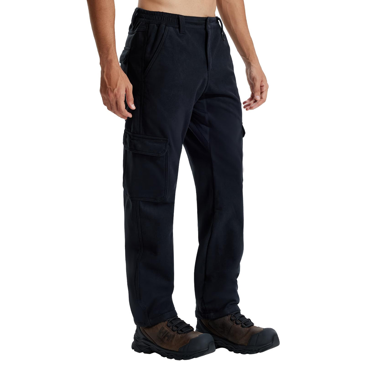 LOOGU Camo Hunting  Fleece Insulation Pants 5 pocket P10 — Black