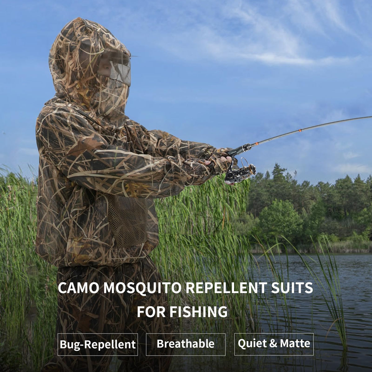 LOOGU Camo Mosquito Suits — Loogu Grass Shadow