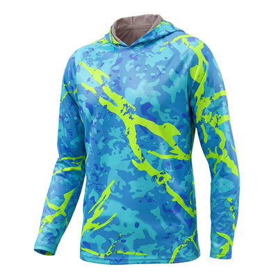 LOOGU Men’s Fishing Hoodie Long Sleeve Shirt T70 — Loogu Spretta Glaze Green