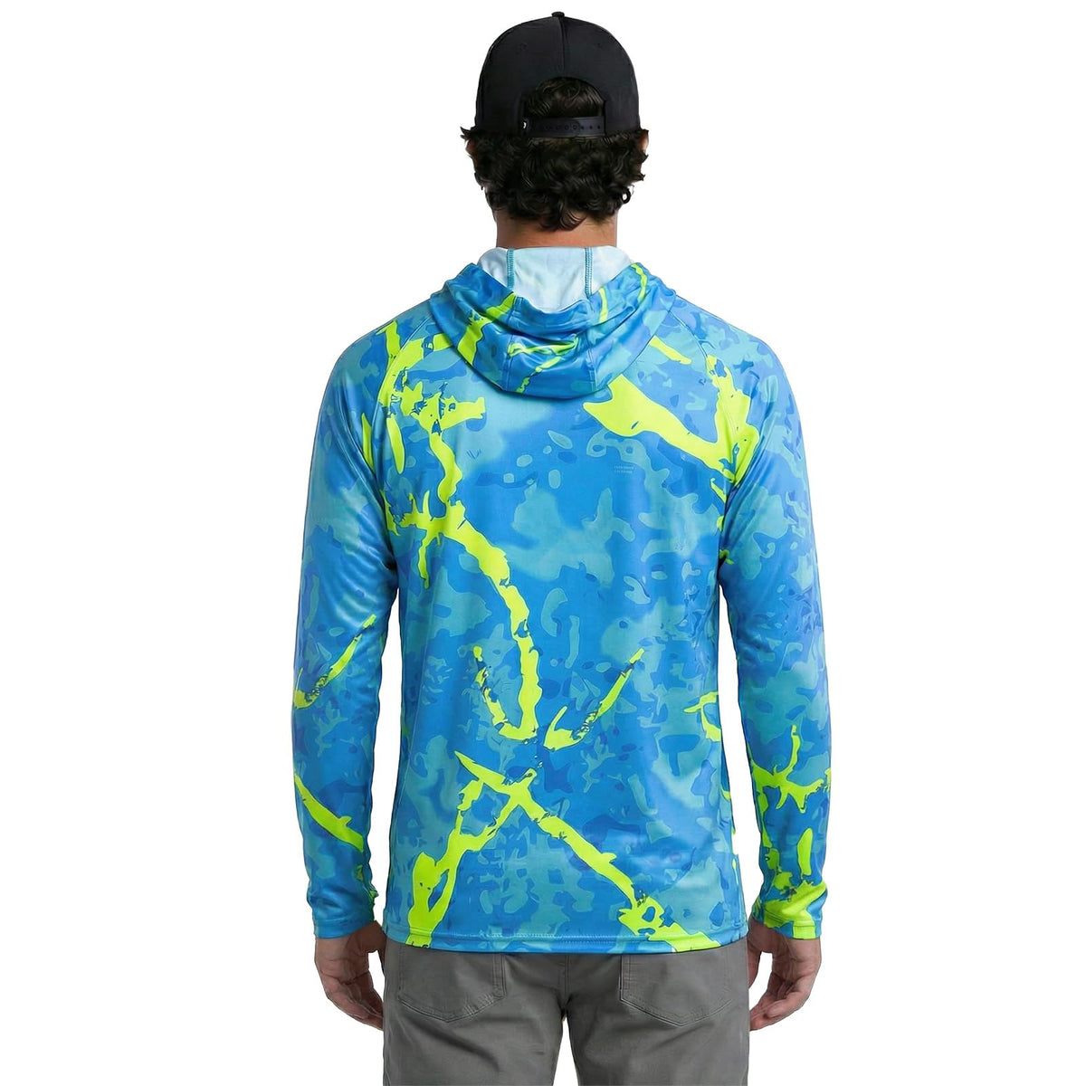 LOOGU Men’s Fishing Hoodie Long Sleeve Shirt T70 — Loogu Spretta Glaze Green
