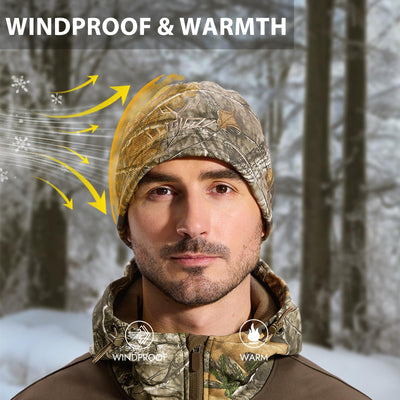 LOOGU  Unisex Camo Beanie Hat for Hunting B09 — Loogu Spretta White