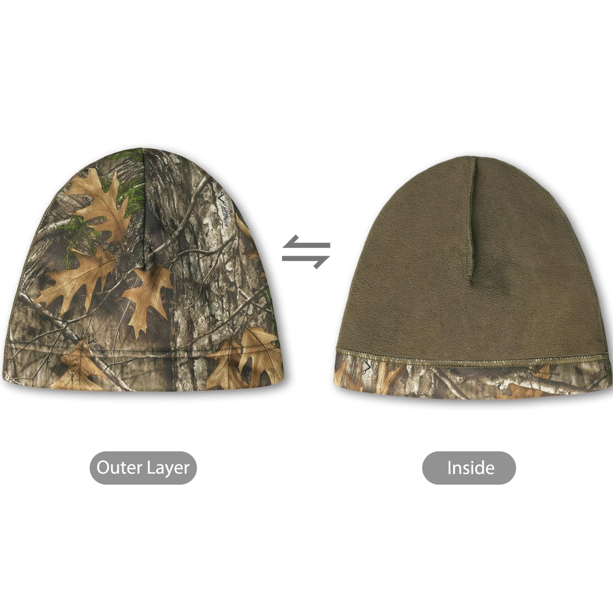 LOOGU  Unisex Camo Beanie Hat for Hunting B09 — Loogu Spretta White
