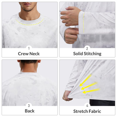 LOOGU Fishing Long Sleeve Shirt T20 — Loogu Spretta White