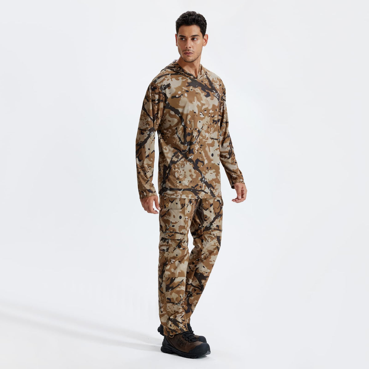 Lightweight Hunting Hoodie T50 — Loogu Spretta Desert