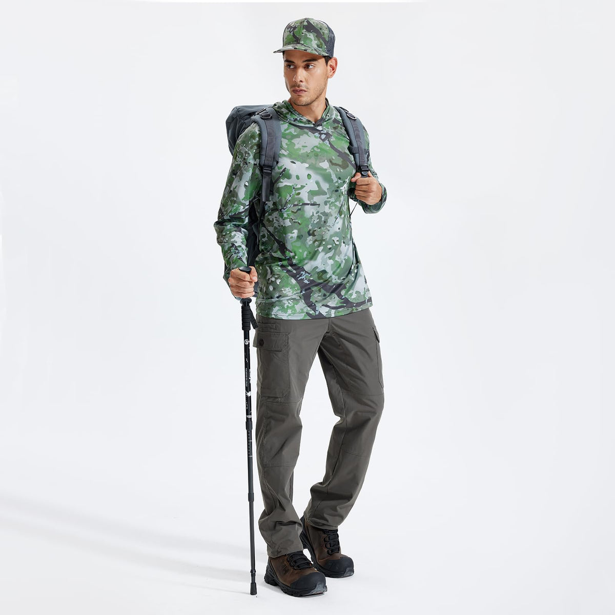 Lightweight Hunting Hoodie T50 — Loogu Spretta Light Woodland