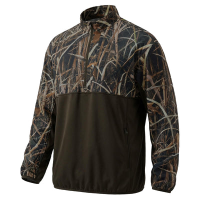 LOOGU Half Zip Hunting Fleece Pullover D30 — Brown,Loogu Super Tree Camo