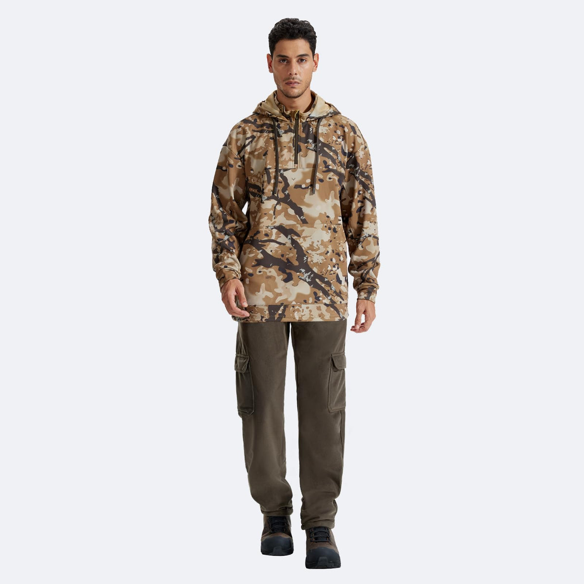 LOOGU Hunting Hoodies Fleece Lining Performance Insulation Pullover D50-1 — Loogu Spretta Desert