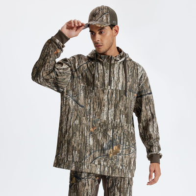 LOOGU Hunting Hoodies Fleece Lining Performance Insulation Pullover D50-1 — Loogu Ents Brown