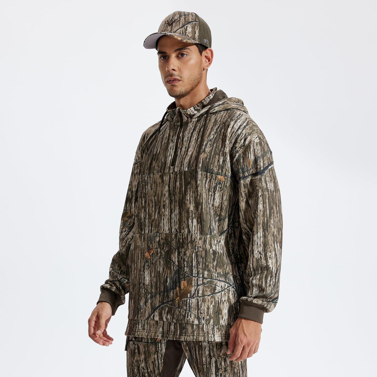 LOOGU Hunting Hoodies Fleece Lining Performance Insulation Pullover D50-1 — Loogu Ents Brown
