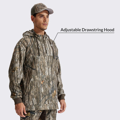 LOOGU Hunting Hoodies Fleece Lining Performance Insulation Pullover D50-1 — Loogu Ents Brown