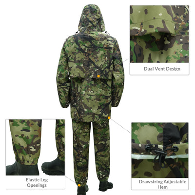 LOOGU camo rainsuit TPU SPRETTA Camo RS20 — Loogu Spretta Woodland