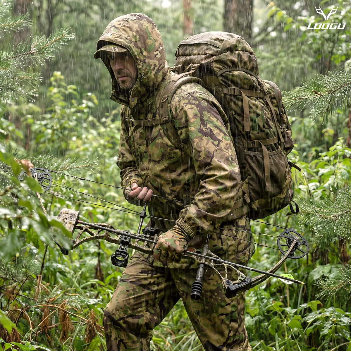 LOOGU camo rainsuit TPU SPRETTA Camo RS20 — Loogu Spretta MT