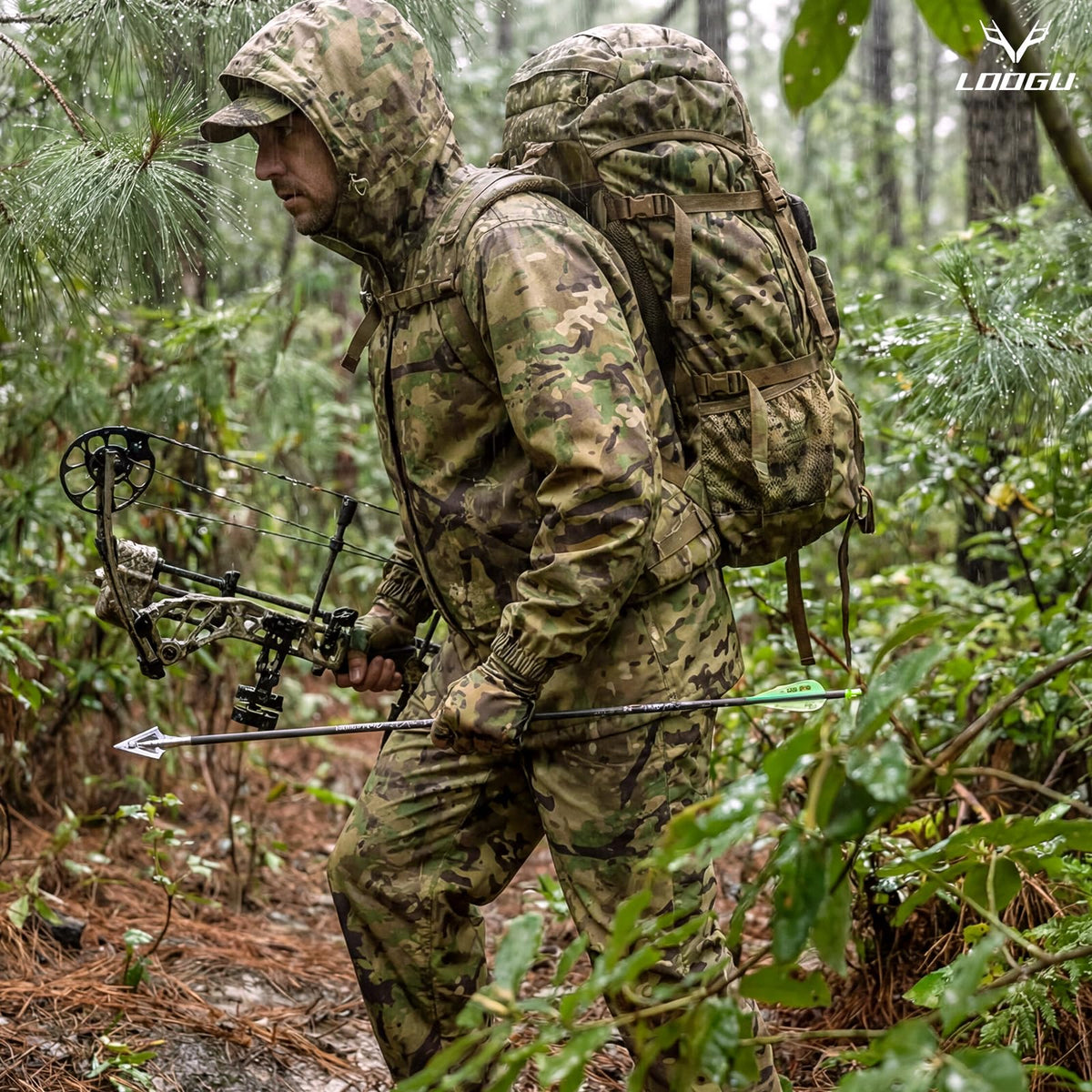 LOOGU camo rainsuit TPU SPRETTA Camo RS20 — Loogu Spretta MT
