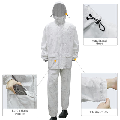 LOOGU camo rainsuit TPU SPRETTA Camo RS20 — Loogu Spretta White