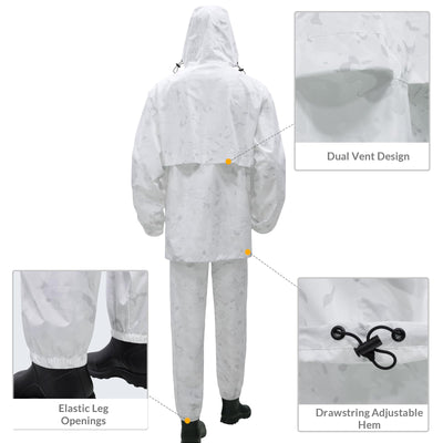 LOOGU camo rainsuit TPU SPRETTA Camo RS20 — Loogu Spretta White