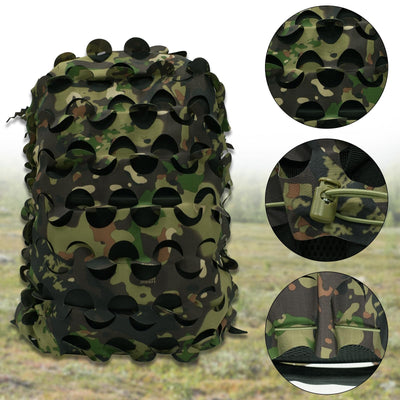 LOOGU Camo Tactical Backpack Cover — Loogu Spretta Woodland