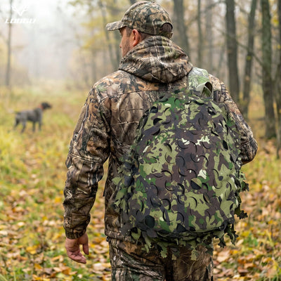 LOOGU Camo Tactical Backpack Cover — Loogu Spretta Woodland