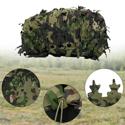 LOOGU Camo Tactical Backpack Cover Oak Leaf — Loogu Spretta Woodland