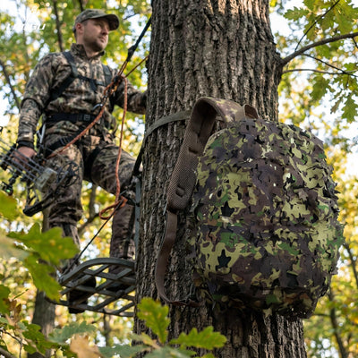 LOOGU Camo Tactical Backpack Cover Oak Leaf — Loogu Spretta Woodland