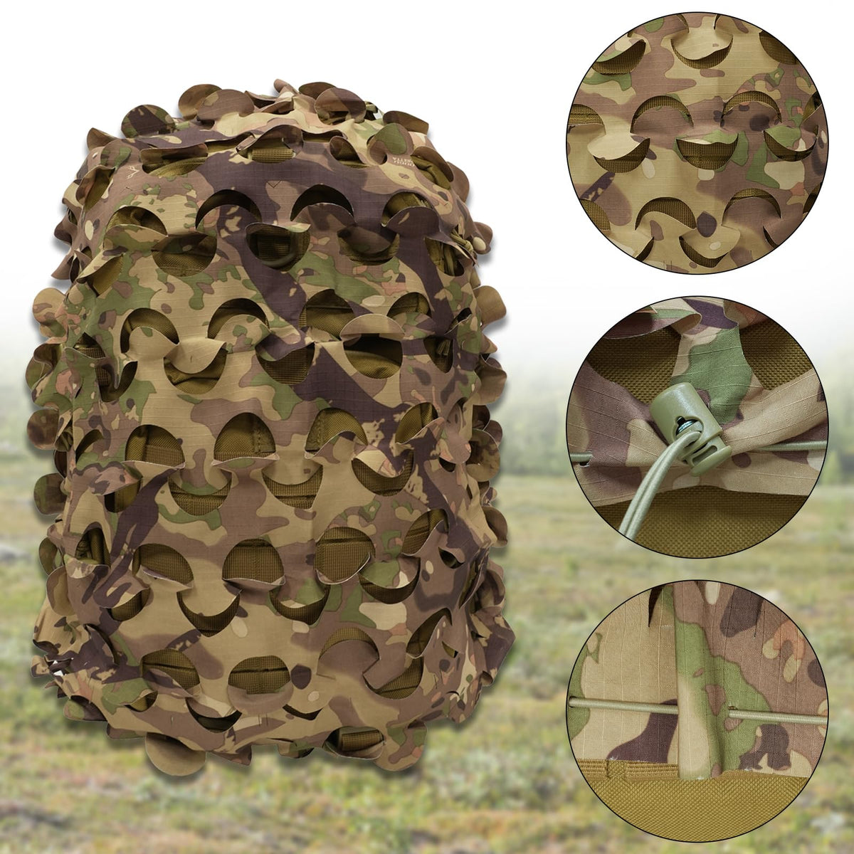 LOOGU Camo Tactical Backpack Cover — Loogu Spretta MT