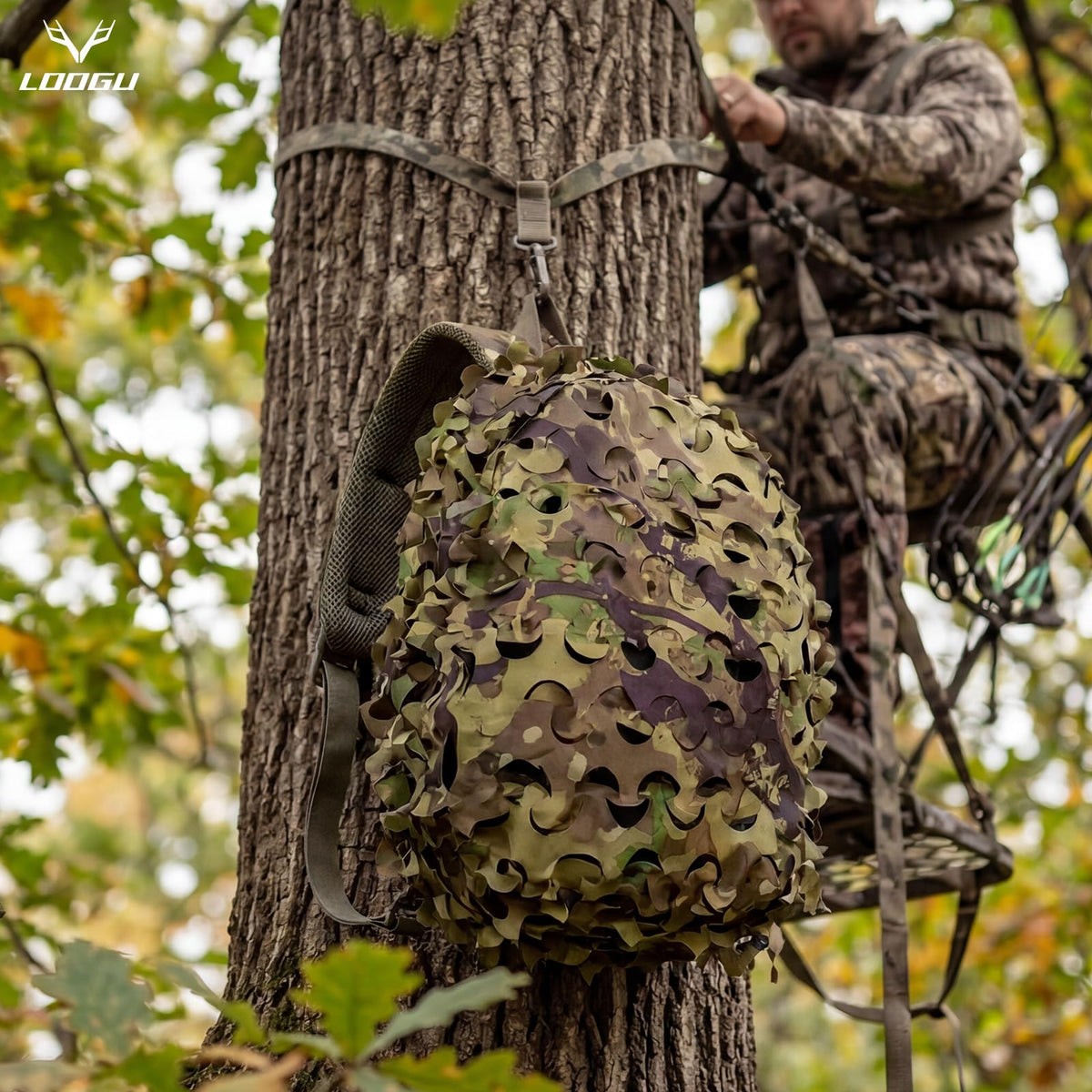 LOOGU Camo Tactical Backpack Cover — Loogu Spretta MT