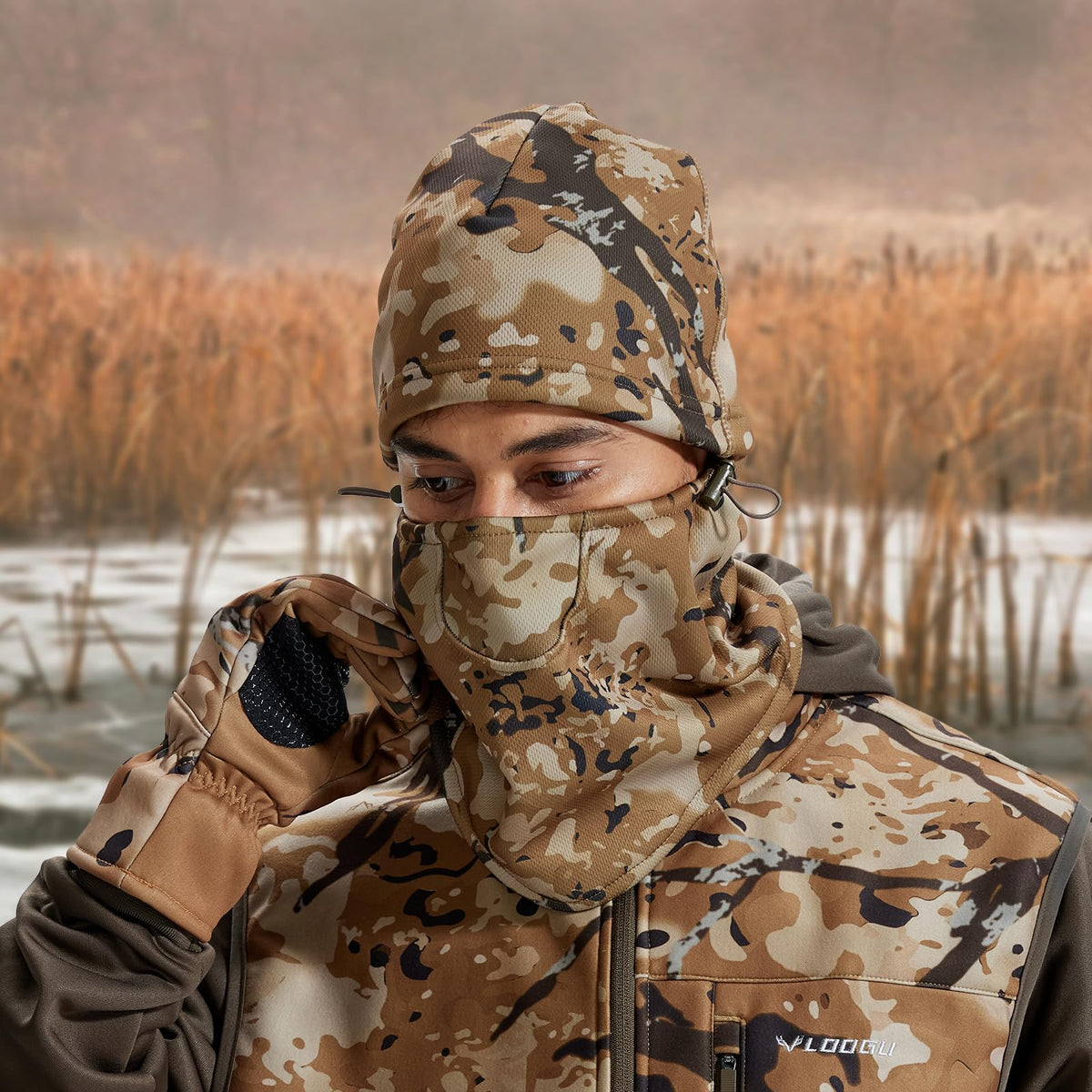 LOOGU Camo Balaclava for Hunting B20 — Loogu Grass Shadow