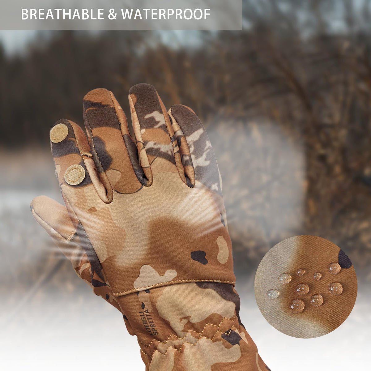 LOOGU Camouflage Hunting Gloves G10 — Loogu Spretta Desert