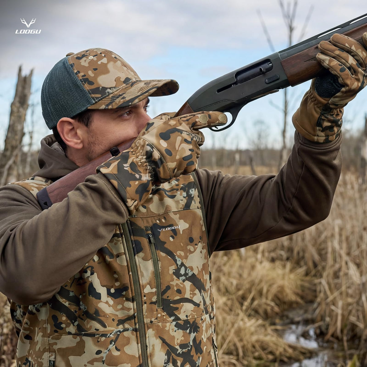 LOOGU Camouflage Hunting Gloves G10 — Loogu Spretta Desert