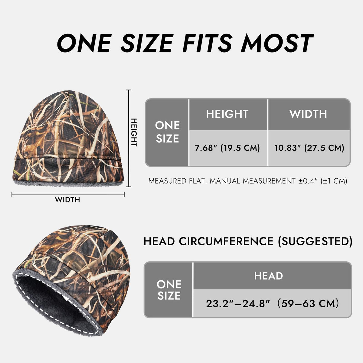 LOOGU Unisex Camo Beanie Hat for Hunting B11 — Loogu Grass Shadow