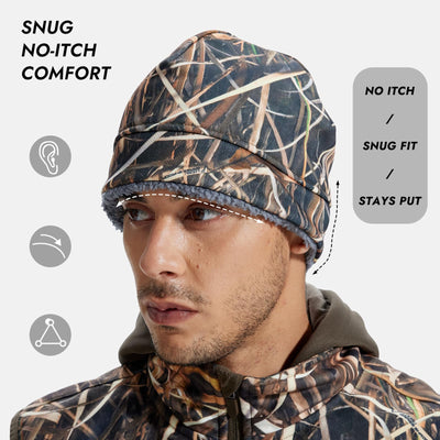 LOOGU Unisex Camo Beanie Hat for Hunting B11 — Loogu Grass Shadow