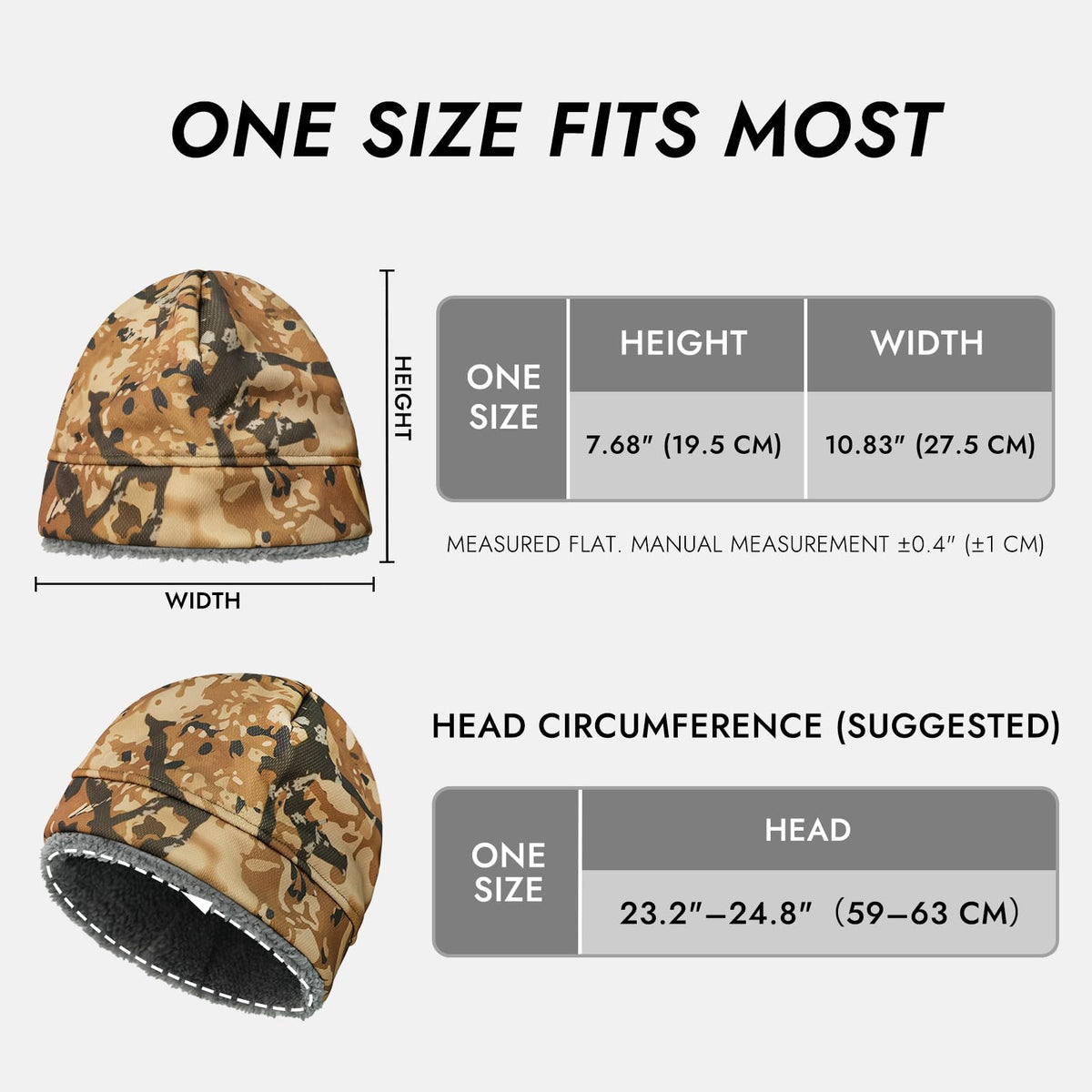 LOOGU Unisex Camo Beanie Hat for Hunting B11 — Loogu Spretta Desert
