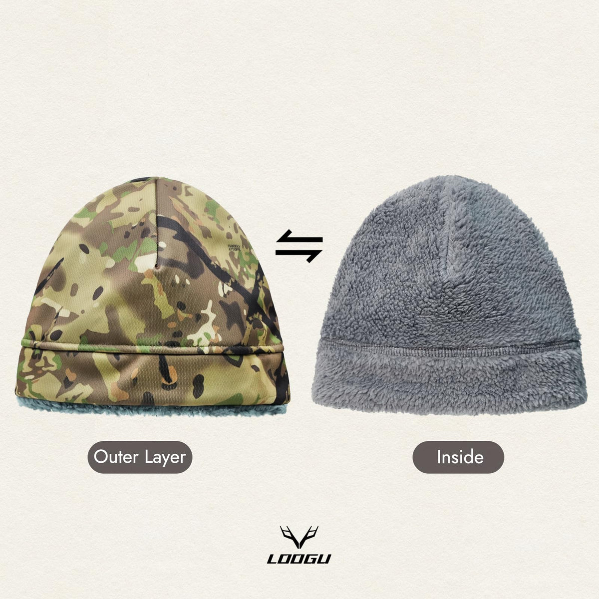 LOOGU Unisex Camo Beanie Hat for Hunting B11 — Loogu Spretta MT