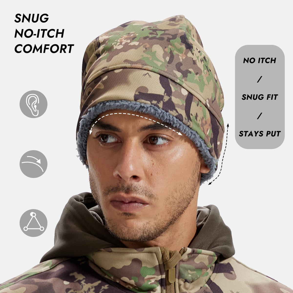 LOOGU Unisex Camo Beanie Hat for Hunting B11 — Loogu Spretta MT