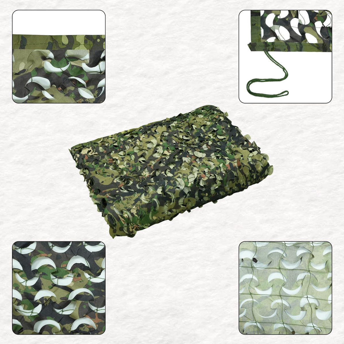 LOOGU Camping Military Hunting Camo Netting Spretta Camo — Loogu Spretta Woodland