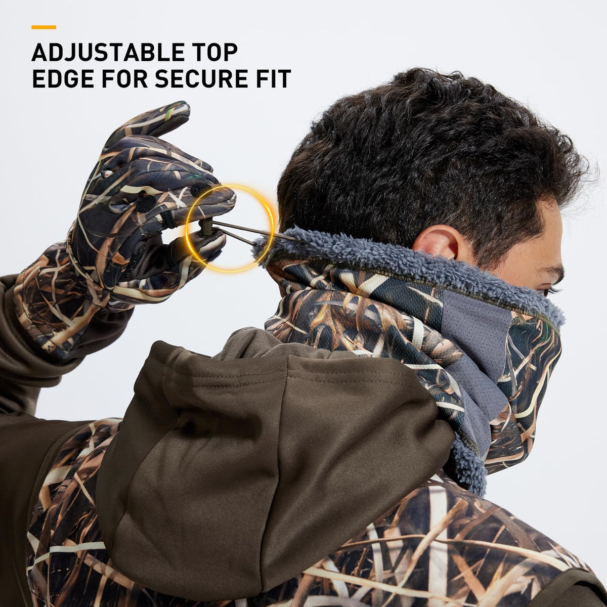 LOOGU Fleece Neck Gaiter N10 — Loogu Grass Shadow