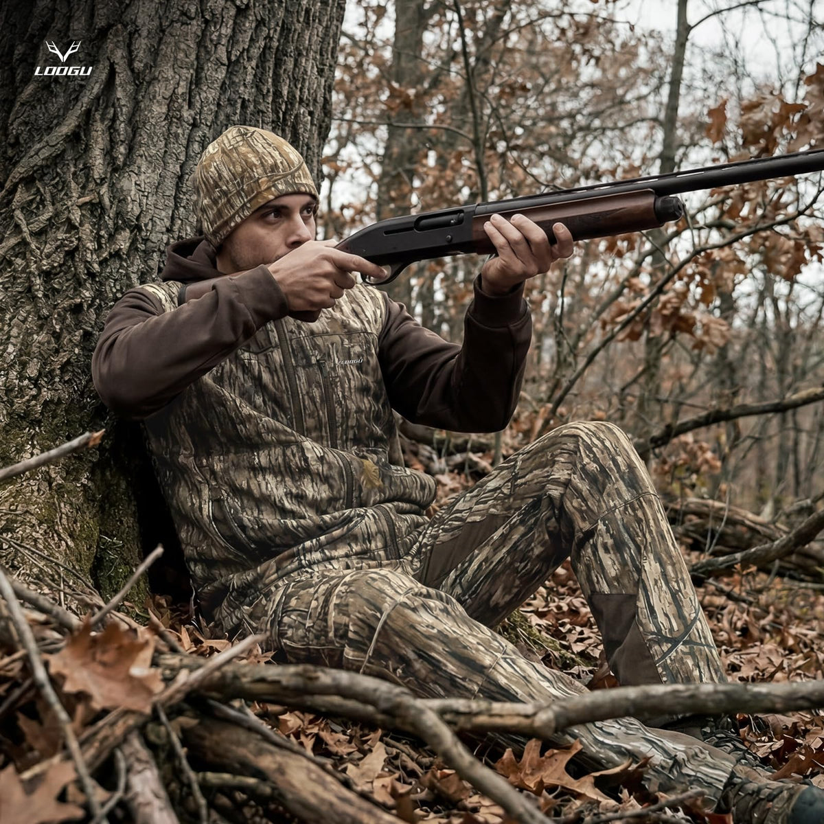 Fleece-Lined Hunting Vest M10-1 — Loogu Ents Brown