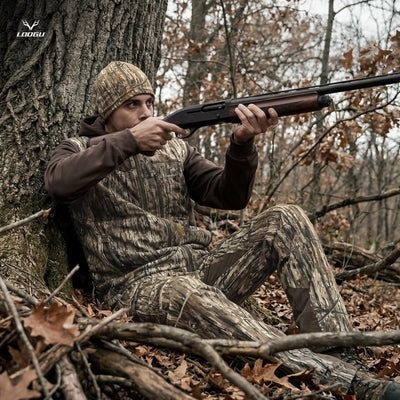 Fleece-Lined Hunting Vest M10-1 — Loogu Ents Brown