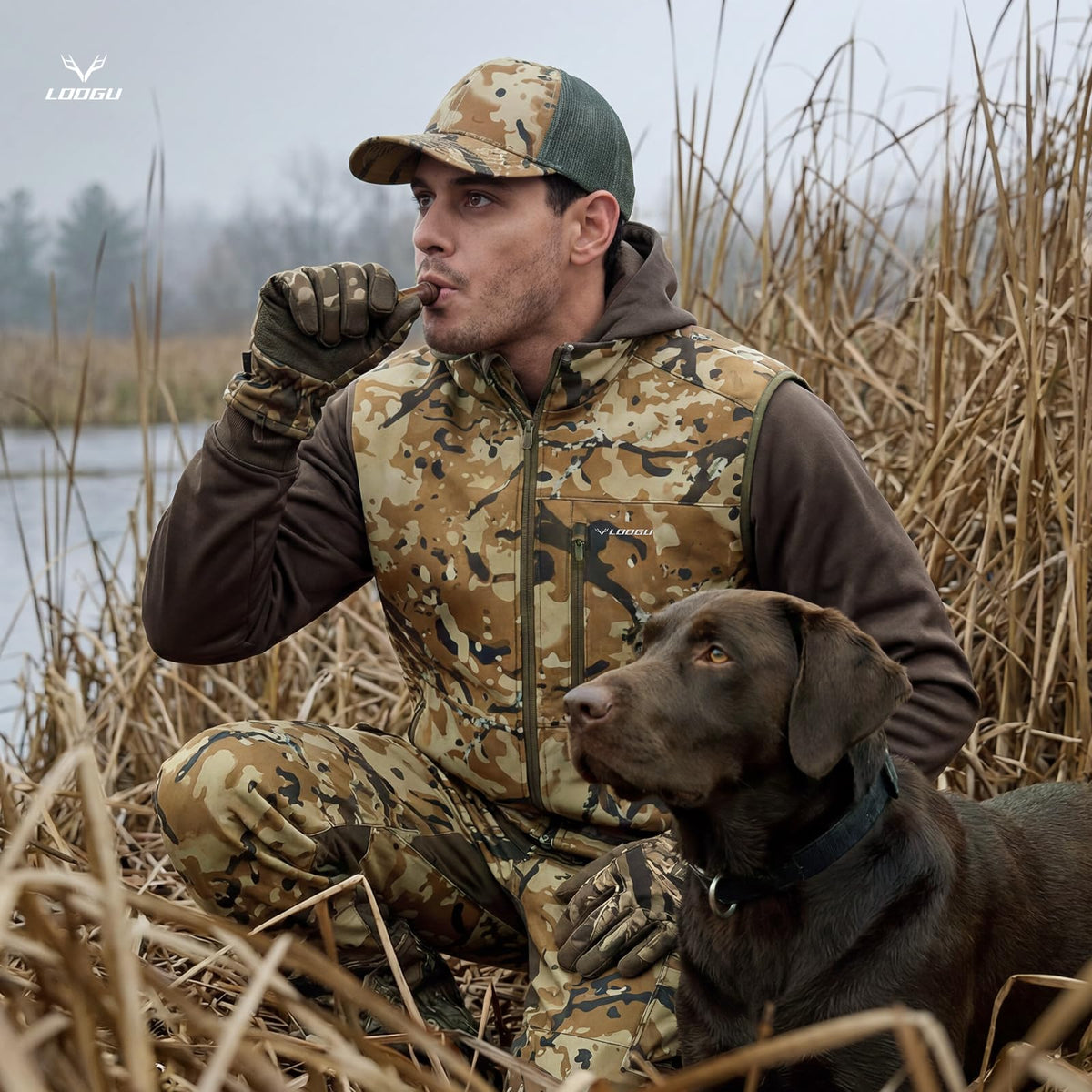 Fleece-Lined Hunting Vest M10-1 — Loogu Spretta Desert