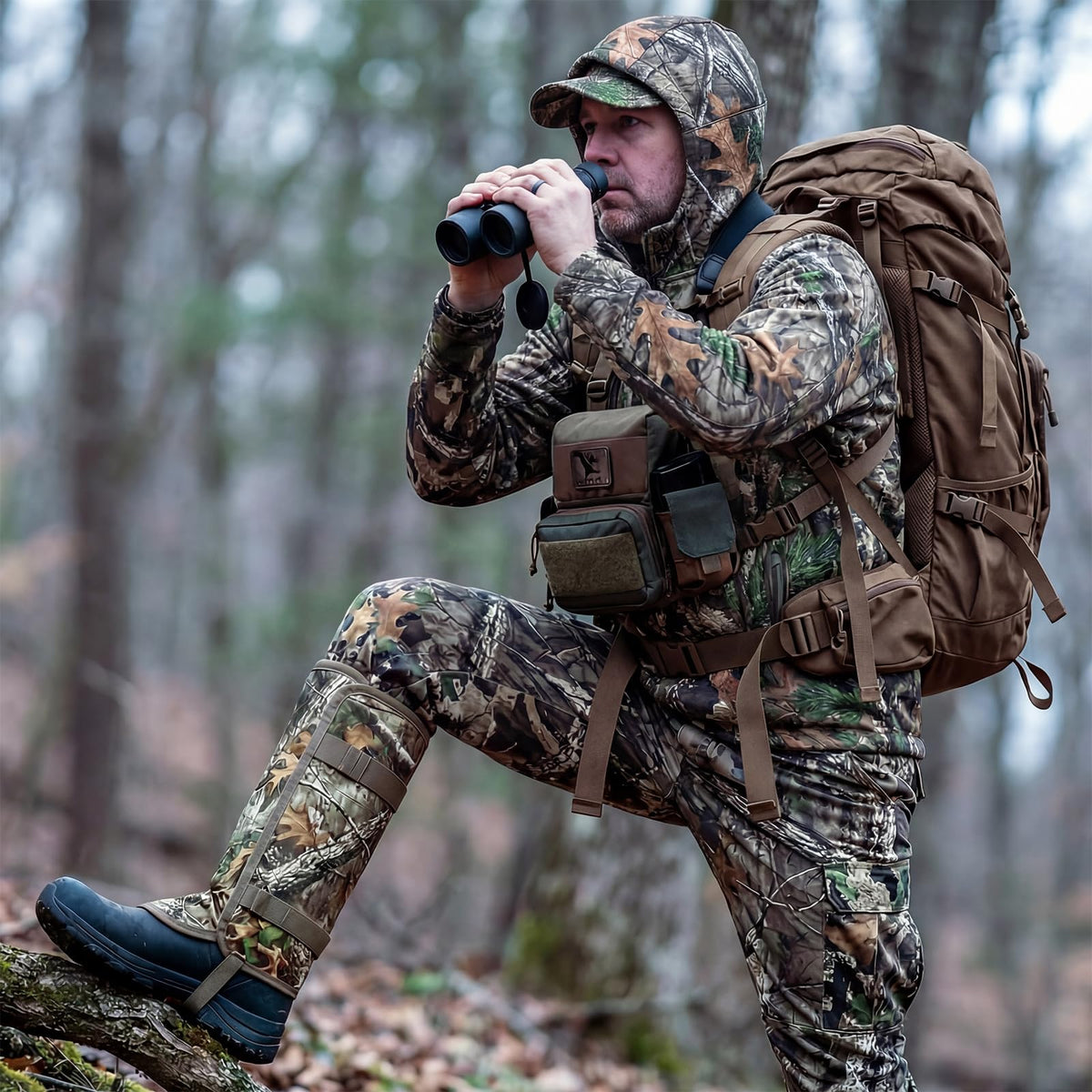 LOOGU Snake Gaiters, Waterproof Oxford Leg Guards for Hunting Hiking SG10 — Loogu Super Tree Camo