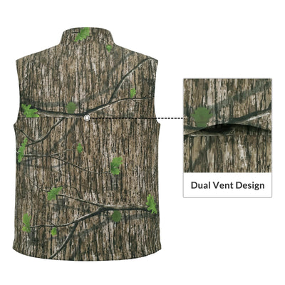 LOOGU Men’s Camo Hunting Vest Lightweight with Pockets M30 — Loogu Ents Green