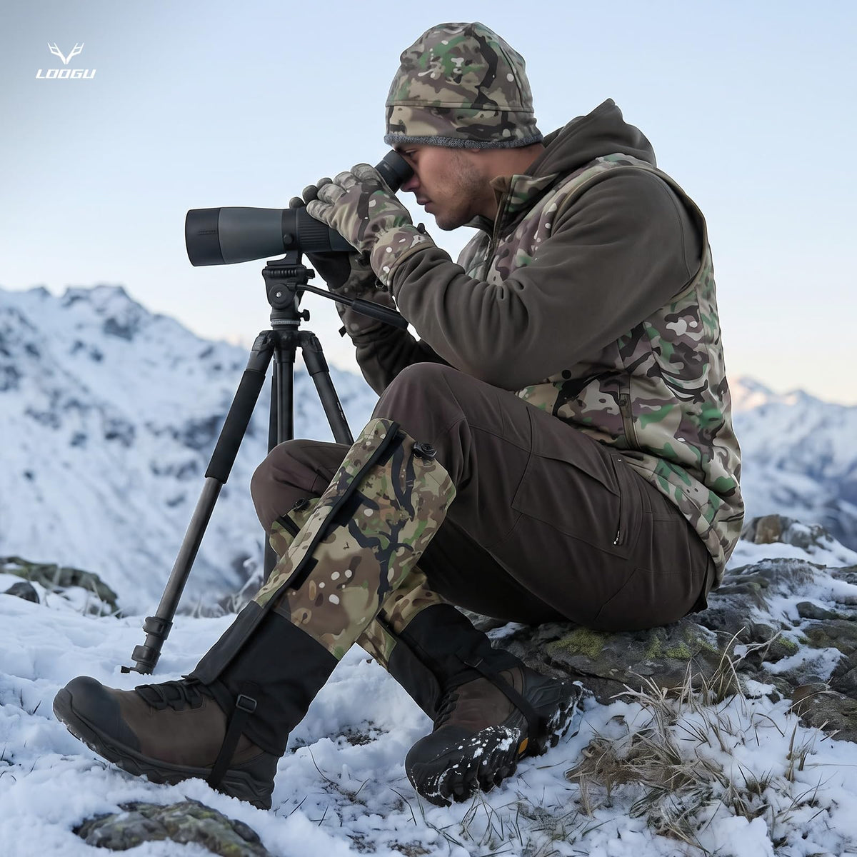 LOOGU Snow Gaiters Waterproof Camo Boot Gaiters Hunting SG20 — Loogu Spretta MT